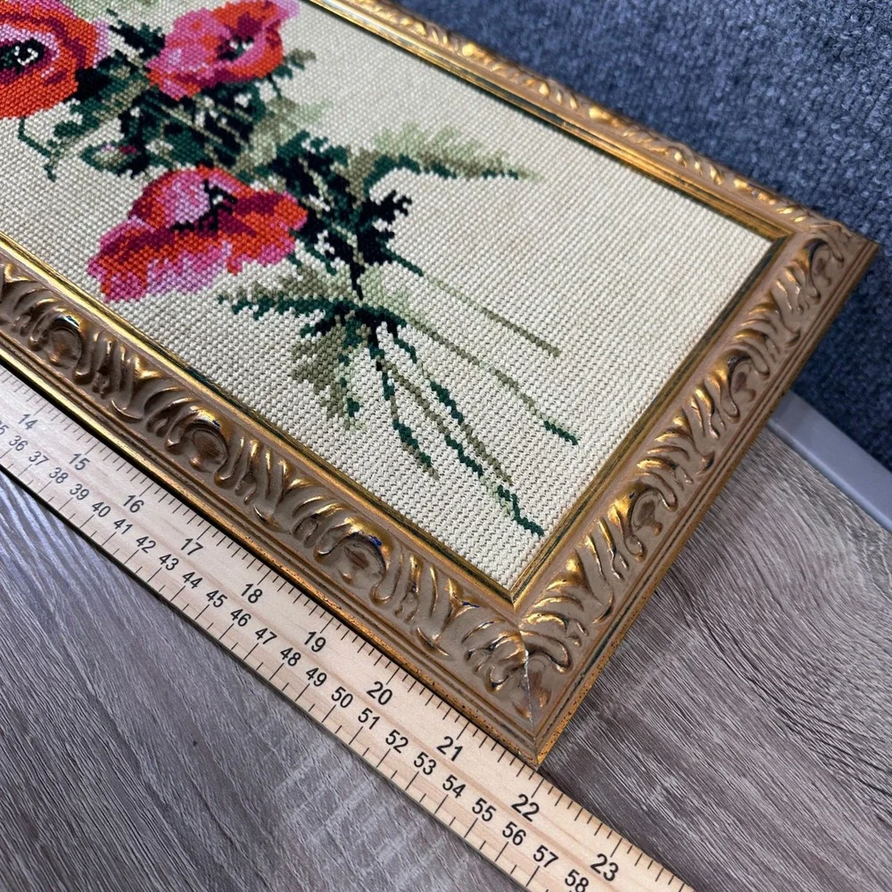 Handmade vintage needlepoint